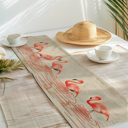 Flamingo Serenity Table Runner