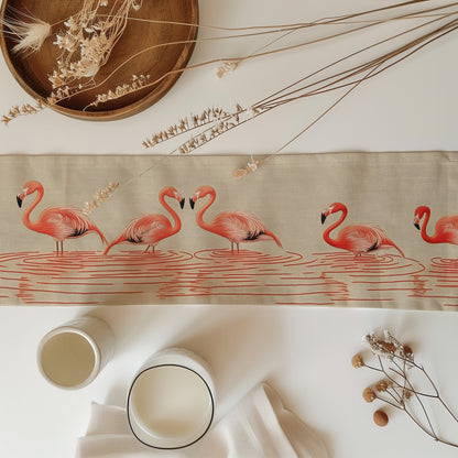 Flamingo Serenity Table Runner