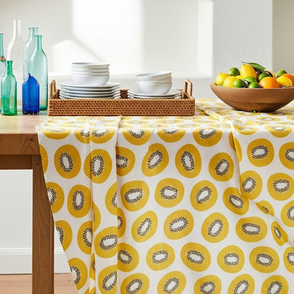 Kiwi Sunshine Cotton Tablecloth