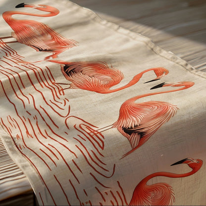 Flamingo Serenity Table Runner